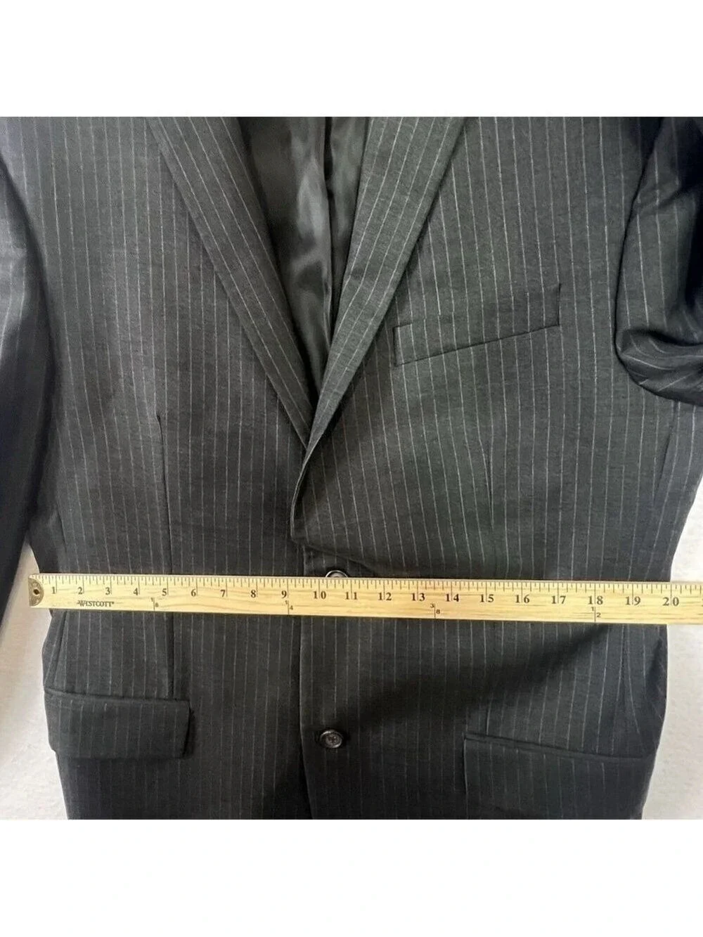 Ralph Lauren Mens Suit Jacket Sport Blazer Black Wool 44 L Dillards Exclusive